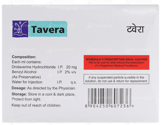Tavera 20 MG Injection 2 ML